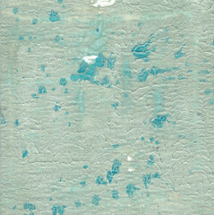 Various color graphics background. Acrylic paste on watercolor paper.