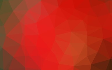 Light Green, Red vector triangle mosaic texture.