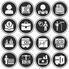16 pack of ventures  filled web icons set