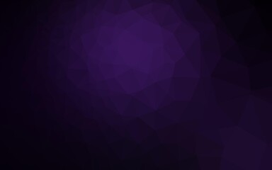 Obraz premium Dark Purple vector triangle mosaic cover.