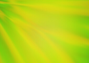 Light Green, Yellow vector blurred and colored background.