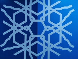 shades of blue geometric shape pattern and design