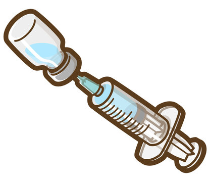 recommend clip art: 注射器とワクチン２