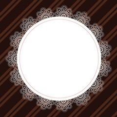 バレンタインのレースの背景イラスト