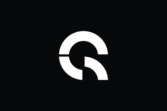 Q logo letter design on luxury background. Q logo monogram initials letter concept. QR icon logo design. RQ elegant and Professional letter icon design on black background. Q QR RQ