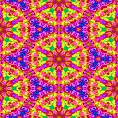 Pattern mosaic kaleidoscopic seamless generated texture, ornament, fragile, fractal, material, abstract render background