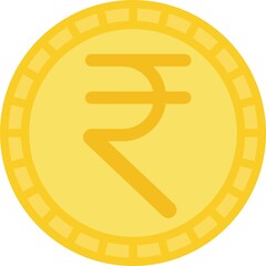 Indian rupee coin, official currency of India
