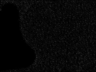 stamped dot grey color on Black background by program computer, Abstract art rough texture artwork....