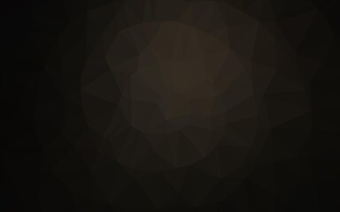 Obraz premium Dark Black vector polygonal pattern.