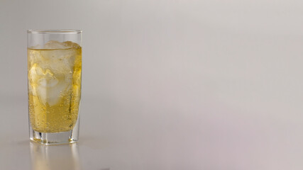 glass of champagne with copy-space. 