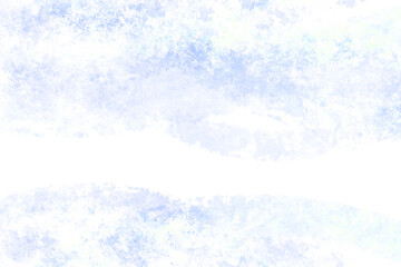 ブルーの水彩タッチの背景素材　アブストラクト　
