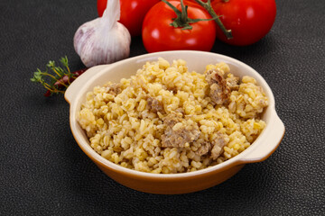 Bulgur with meat