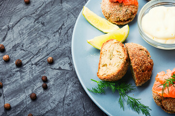 Homemade fish meatballs