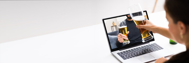 Online Virtual Beer Drinking Party