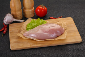 Raw chicken breast