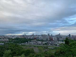 Fototapeta na wymiar 仙台市街の眺望