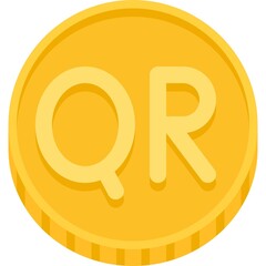 Qatari riyal coin, currency of the State of Qatar