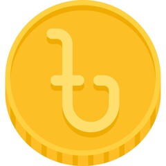 Bangladeshi Taka coin, currency of the People's Republic of Bangladesh