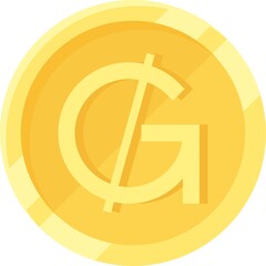 Paraguayan guaraní coin, the national currency unit of Paraguay