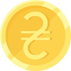 Obraz premium Ukrainian hryvnia coin, national currency of Ukraine