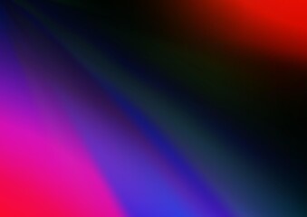 Dark Multicolor, Rainbow vector blurred and colored background.