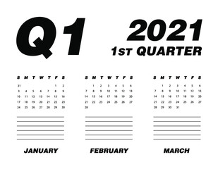 First quarter of calendar 2021