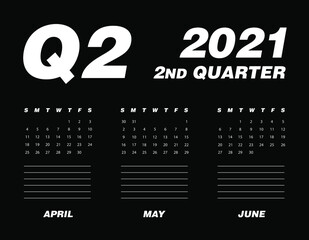 Second quarter of calendar 2021
