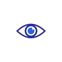 eye icon vector.  Eye looking symbol vector