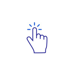 Hand click icon vector. Hand cursor icon 