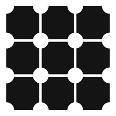 Paving surface icon, simple style