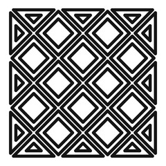 Paving patio icon, outline style