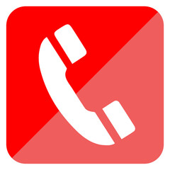 Phone icon, flat design template, vector	
