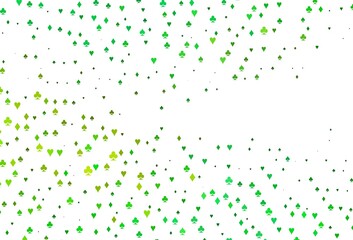 Light Multicolor, Rainbow vector pattern with symbol of cards.