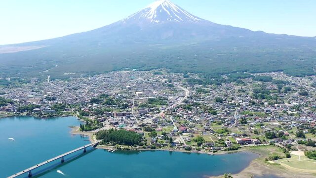 Mount Fuji Drone View