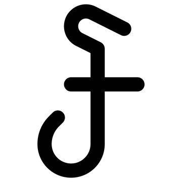 Cambodian riel sign icon, currency of Cambodia