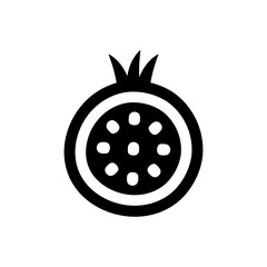 Pomegranate fruit icon
