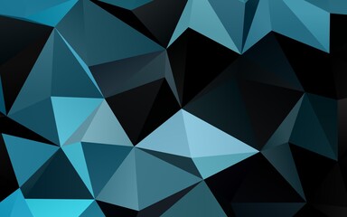 Light BLUE vector blurry triangle texture.