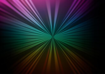 Dark Multicolor, Rainbow vector pattern with narrow lines.