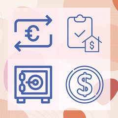 Simple set of ing concern related lineal icons