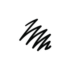 Hand drawn scribble. Simple vector icon