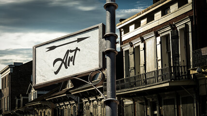 Obraz premium Street Sign to Art