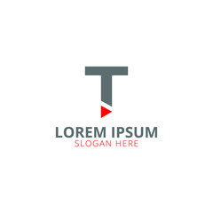 Creative, Modern and Unique T Letter Logo Design Vector Template