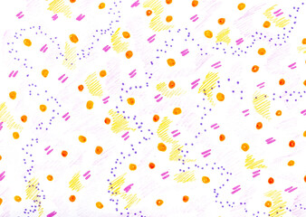 hand drawn colorful abstract background confetti