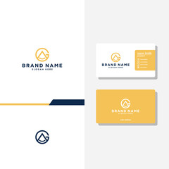 Fototapeta na wymiar Letter G sharp concept logo designs business card