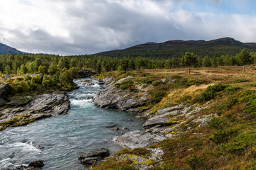 river in mountains