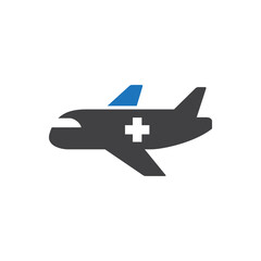 Air ambulance icon