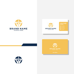 arrow technology concept logo designs business card