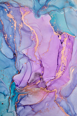 Fluid Art . Modern Abstract colorful background, wallpaper. Mixing acrylic paints. Marble texture. Alcohol ink colors  translucent