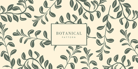 Nature Botanical Background Template Design
