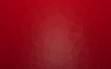 Light Red vector polygonal pattern.